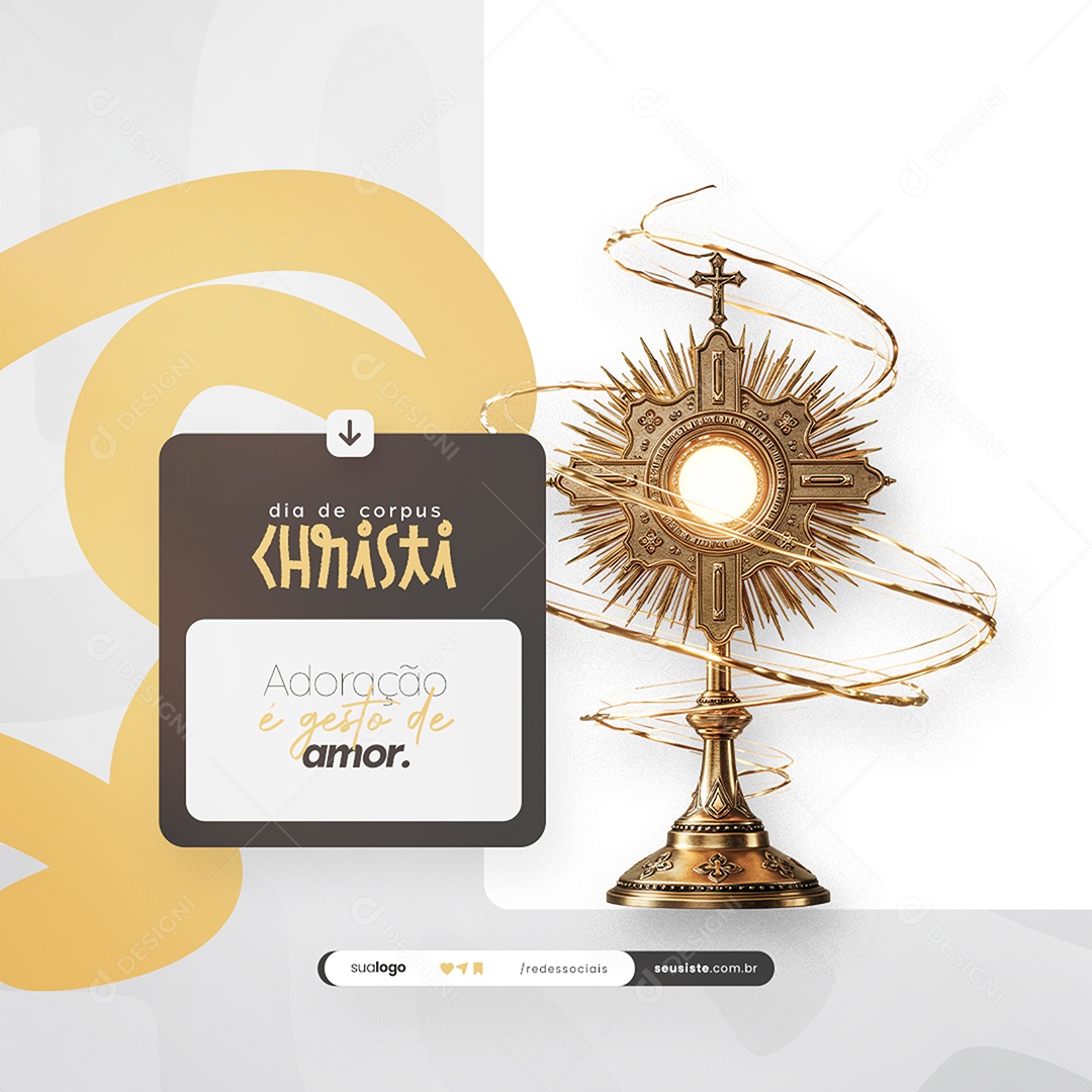 Dia De Corpus Christi 19 De Junho Social Media PSD Editável