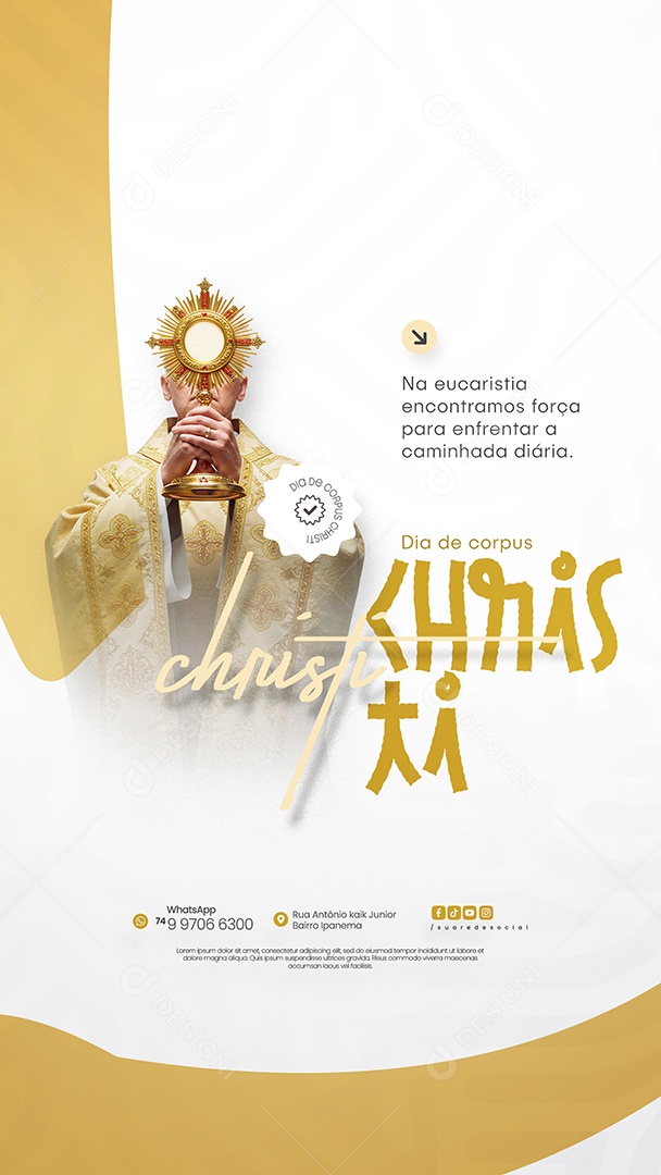 Story Dia De Corpus Christi 19 De Junho Social Media PSD Editável