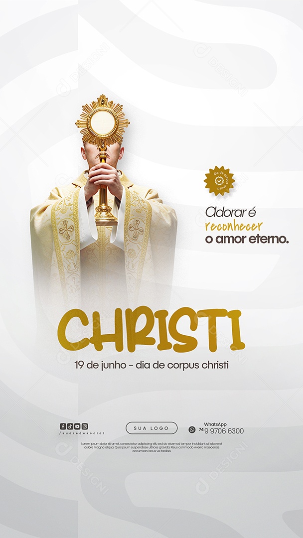 Story Dia De Corpus Christi 19 De Junho Social Media PSD Editável