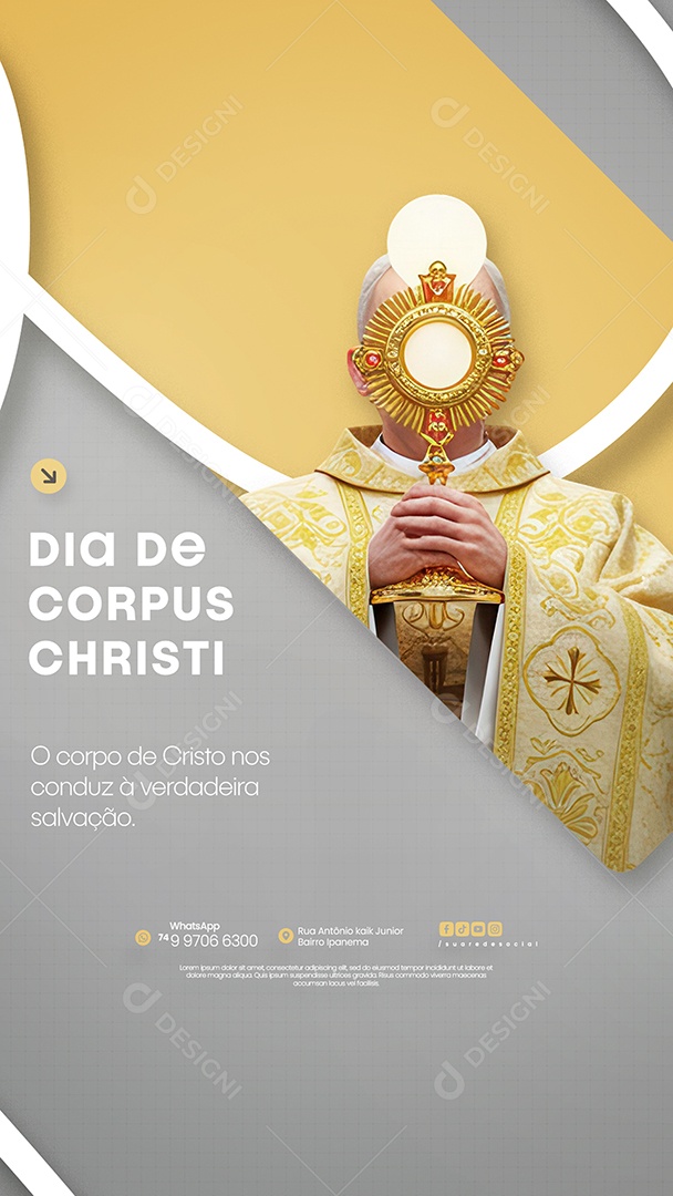 Story Dia De Corpus Christi 19 De Junho Social Media PSD Editável