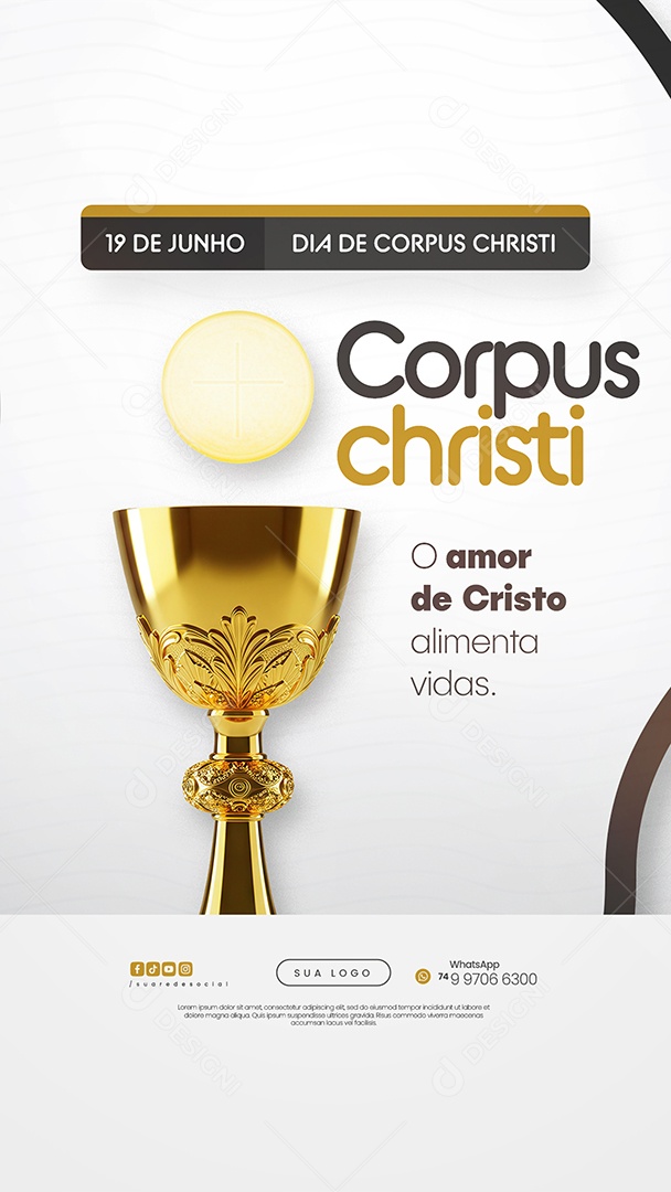 Story Dia De Corpus Christi 19 De Junho Social Media PSD Editável