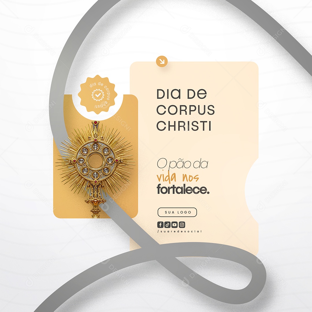 Dia De Corpus Christi 19 De Junho Social Media PSD Editável