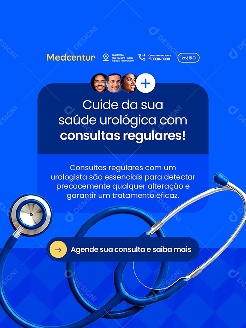 Urologista Agende Sua Consulta e Saiba Mais Social Media PSD Editável
