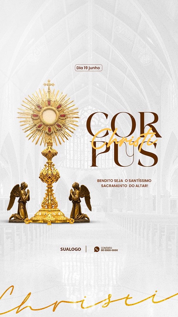 Stroy Dia De Corpus Christi 19 De Junho Social Media PSD Editável