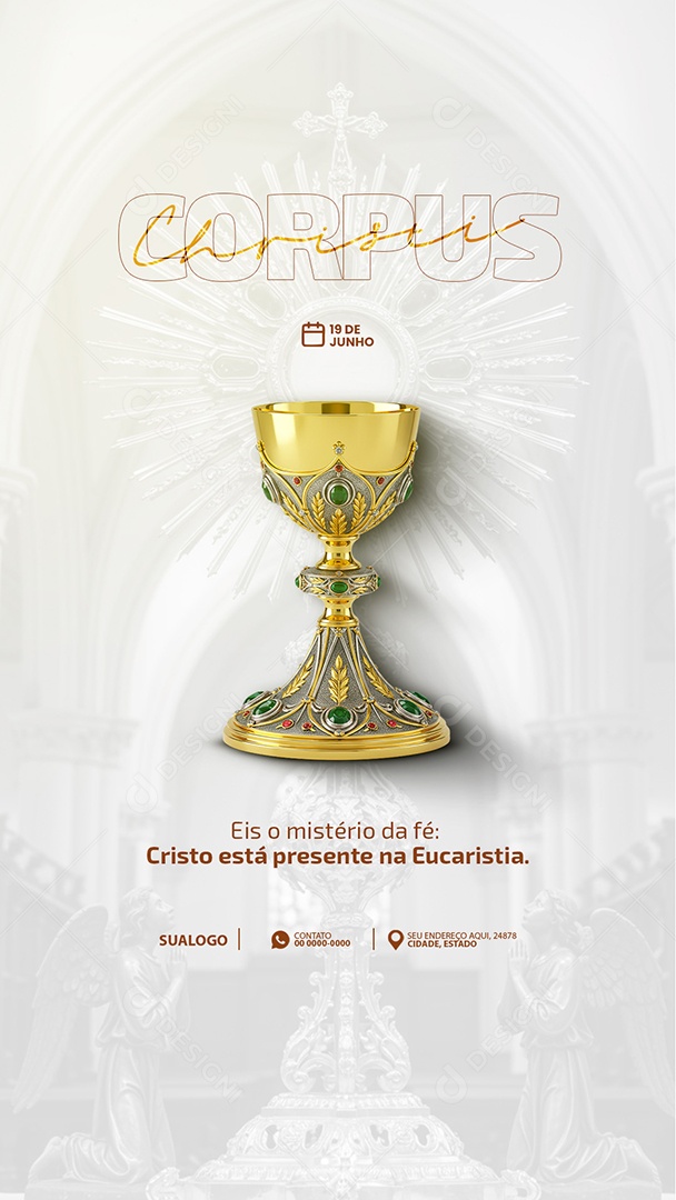 Story Dia De Corpus Christi 19 De Junho Social Media PSD Editável