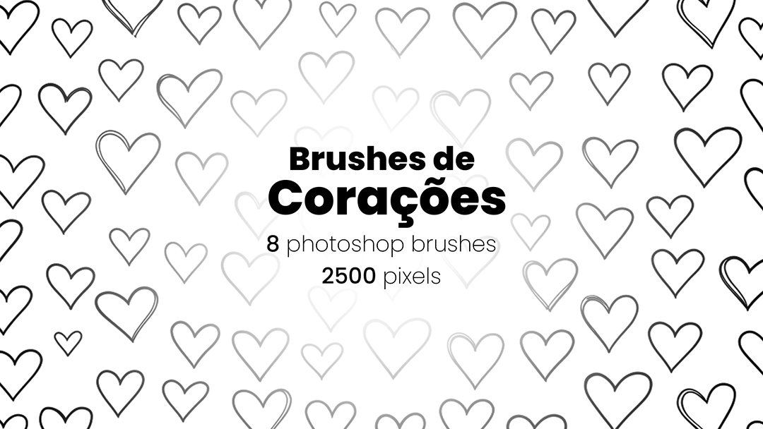 Corações Brush Pinceis ABR