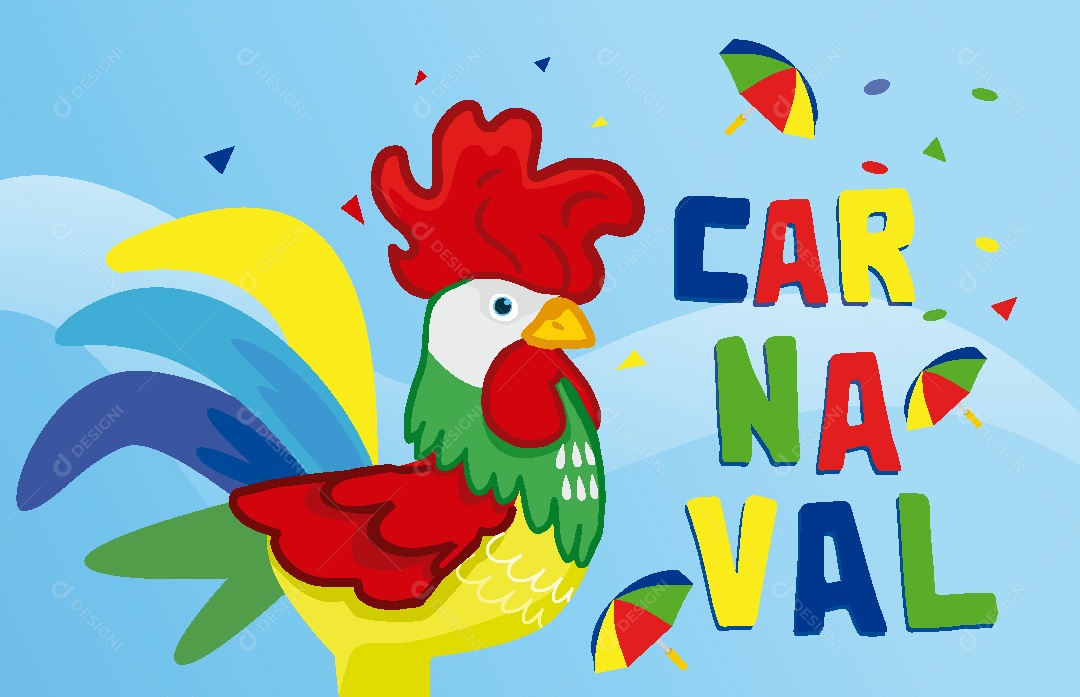 Festa de Carnaval Ilustração Vetor EPS