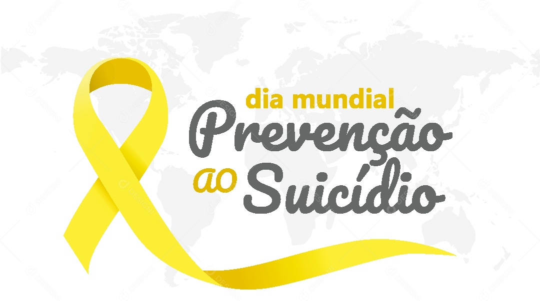 Setembro Amarelo Prevenção Contra o Suicídio Vetor EPS