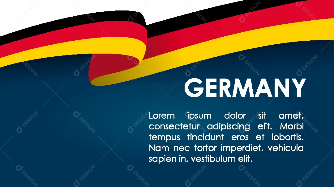 Bandeira da Alemanha Ilustração Vetor EPS