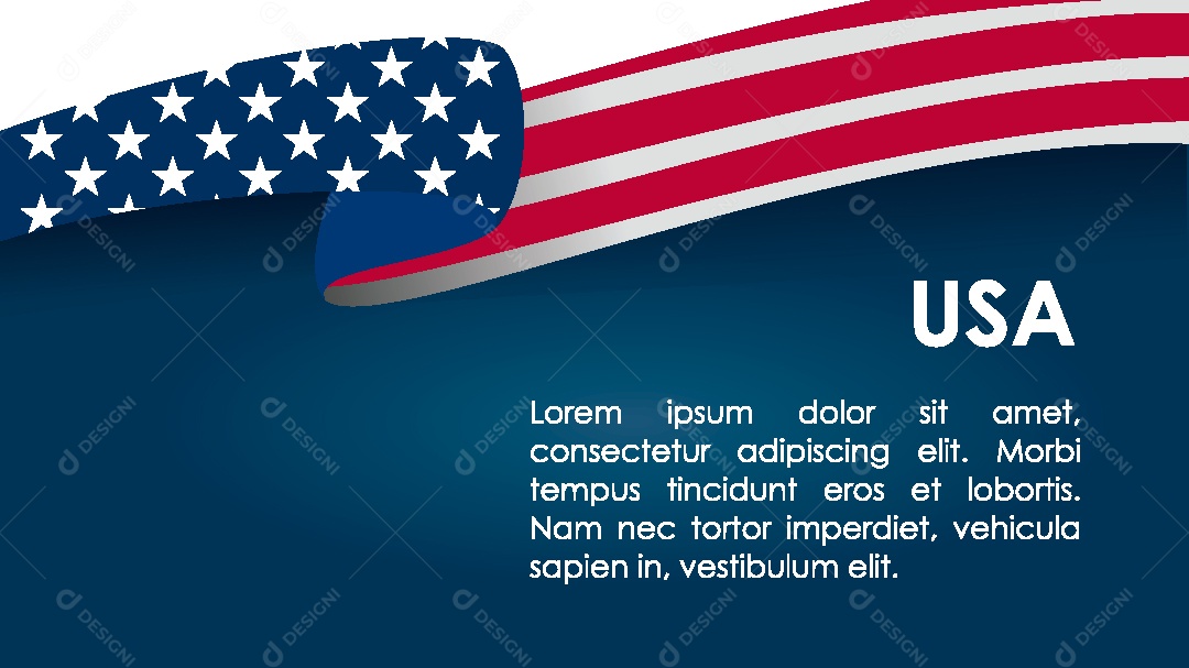 Bandeira dos Estados Unidos Ilustração Vetor EPS