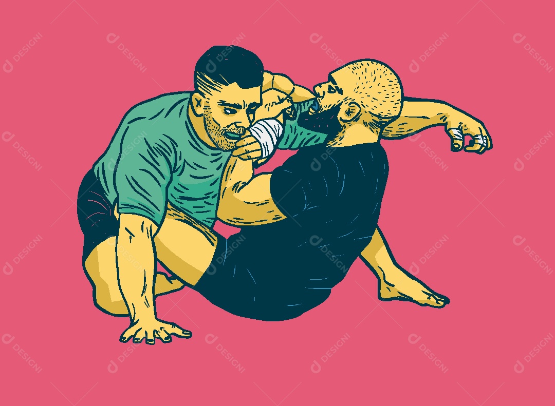 Ilustração de Luta Vetor EPS