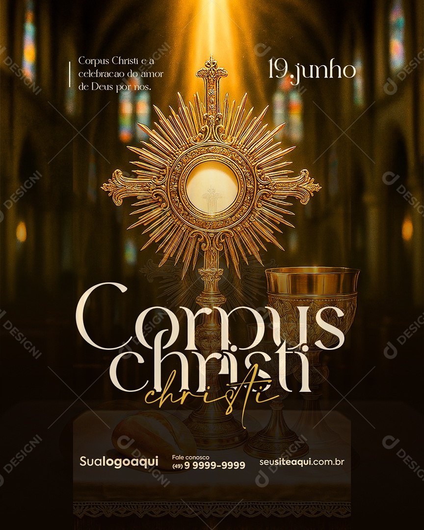 Dia De Corpus Christi 19 De Junho Social Media PSD Editável