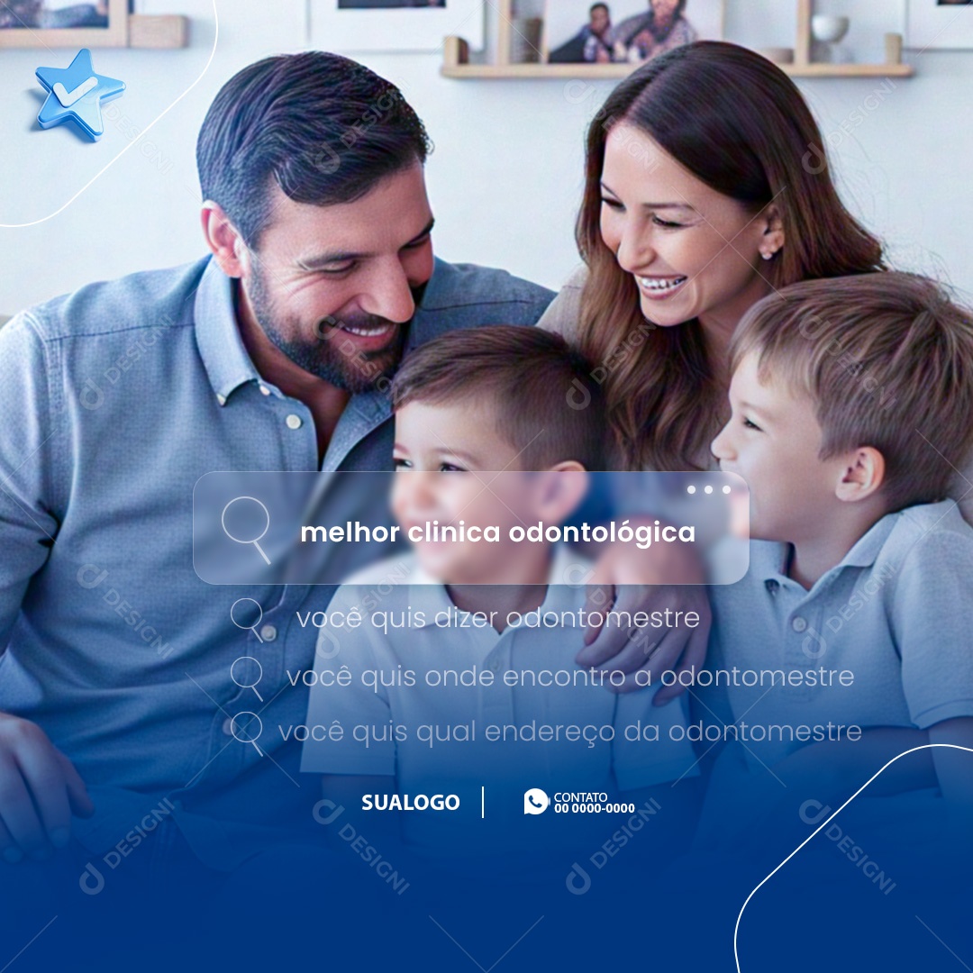Melhor Clínica Odontológica Social Media PSD Editável