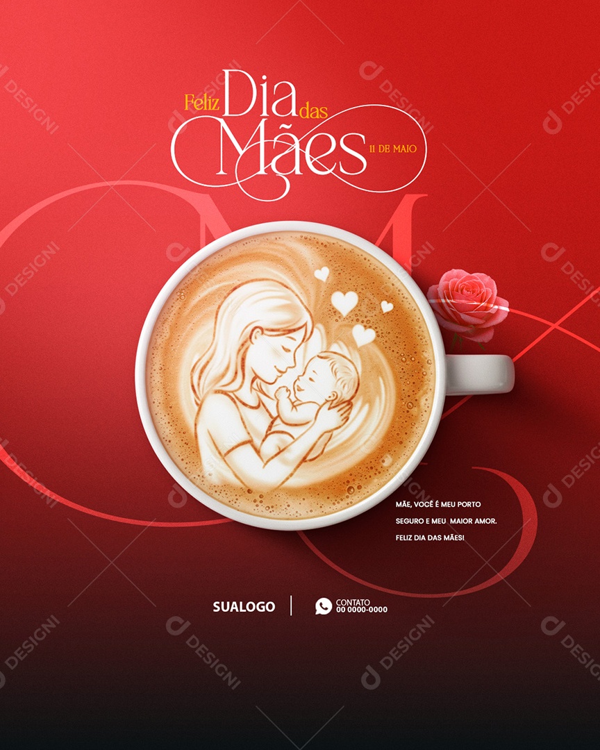 Feliz Dia das Mães 11 de Maio Social Media PSD Editável