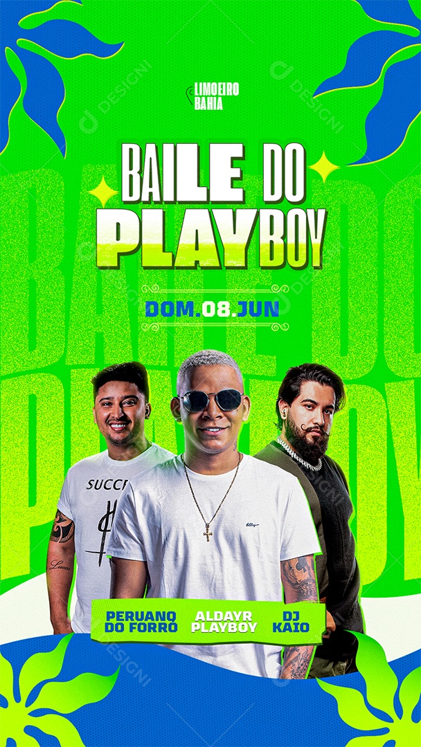 Story Flyer Baile do Playboy Social Media PSD Editável