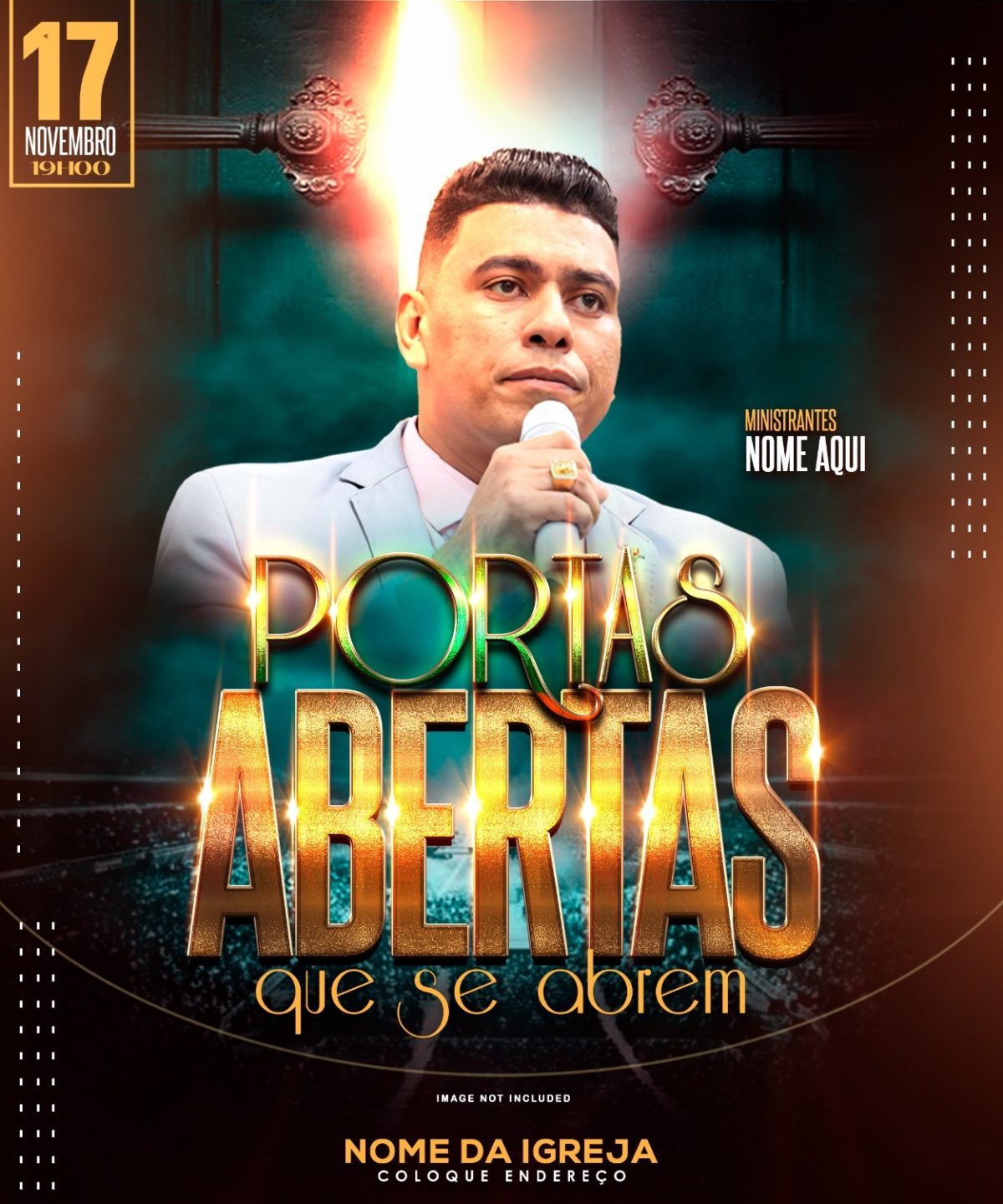 Evento Portas Abertas Que Se Abrem 17 Novembro 19h PSD Editável