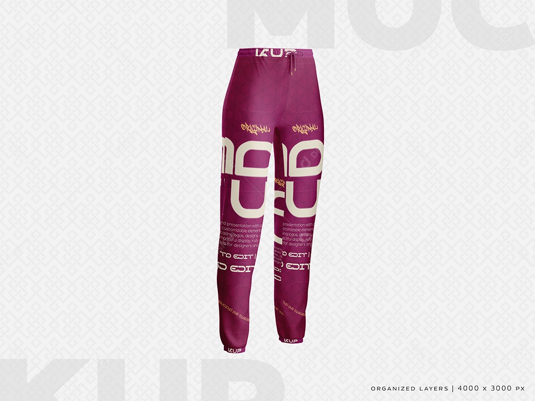 Calça Mockup PSD Editável