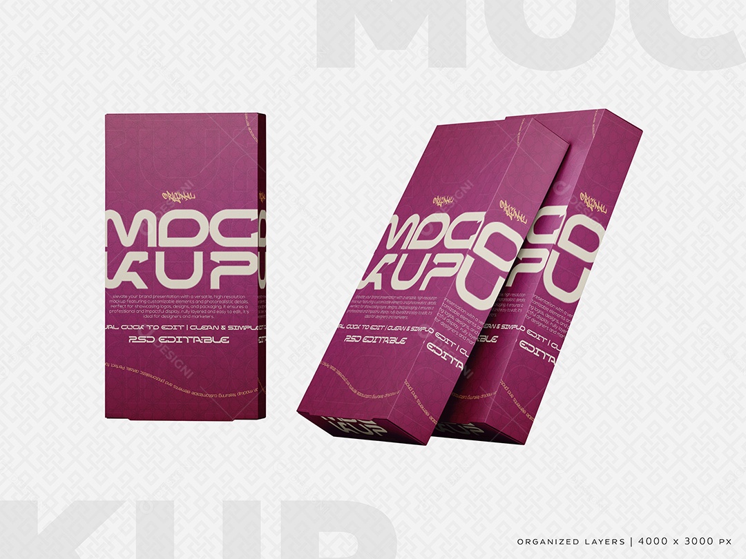 Mockup de Caixas PSD Editável