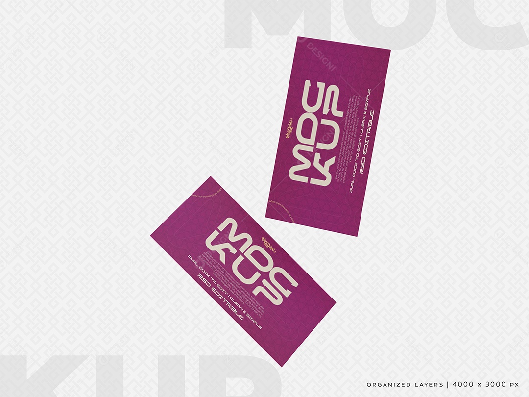 Mockup de Cartões de Crédito e Débito PSD Editável