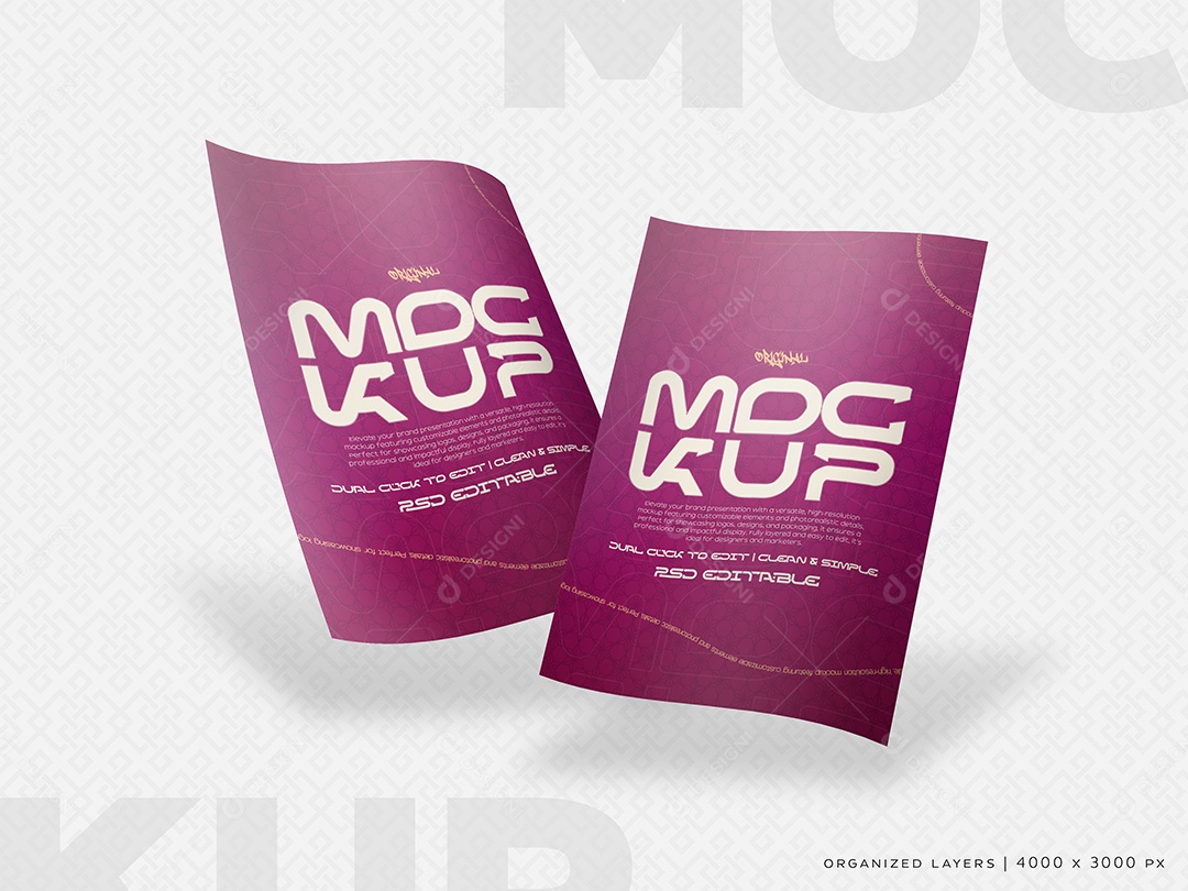 Mockup Panfleto PSD Editável