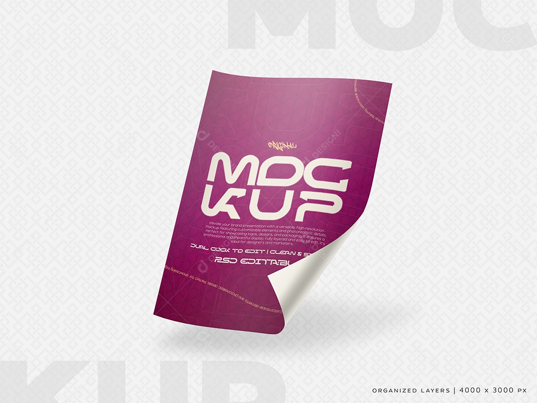 Mockup Panfleto PSD Editável