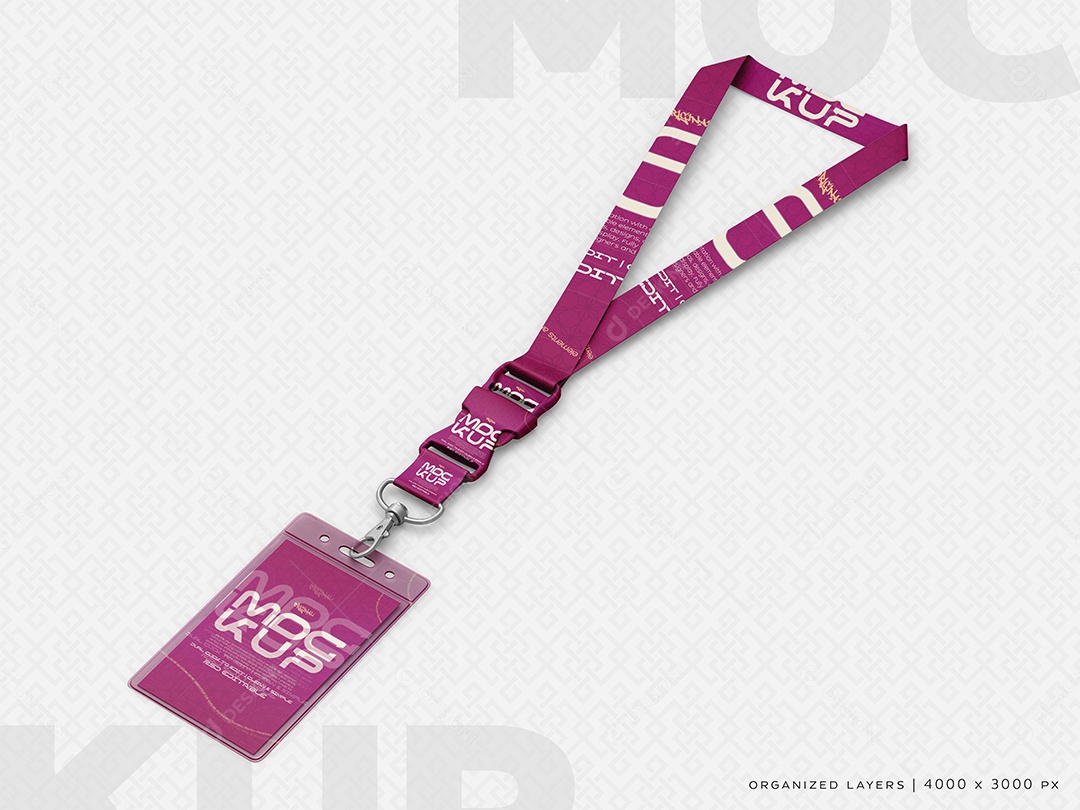 Mockup Cartão De Identificação PSD Editável