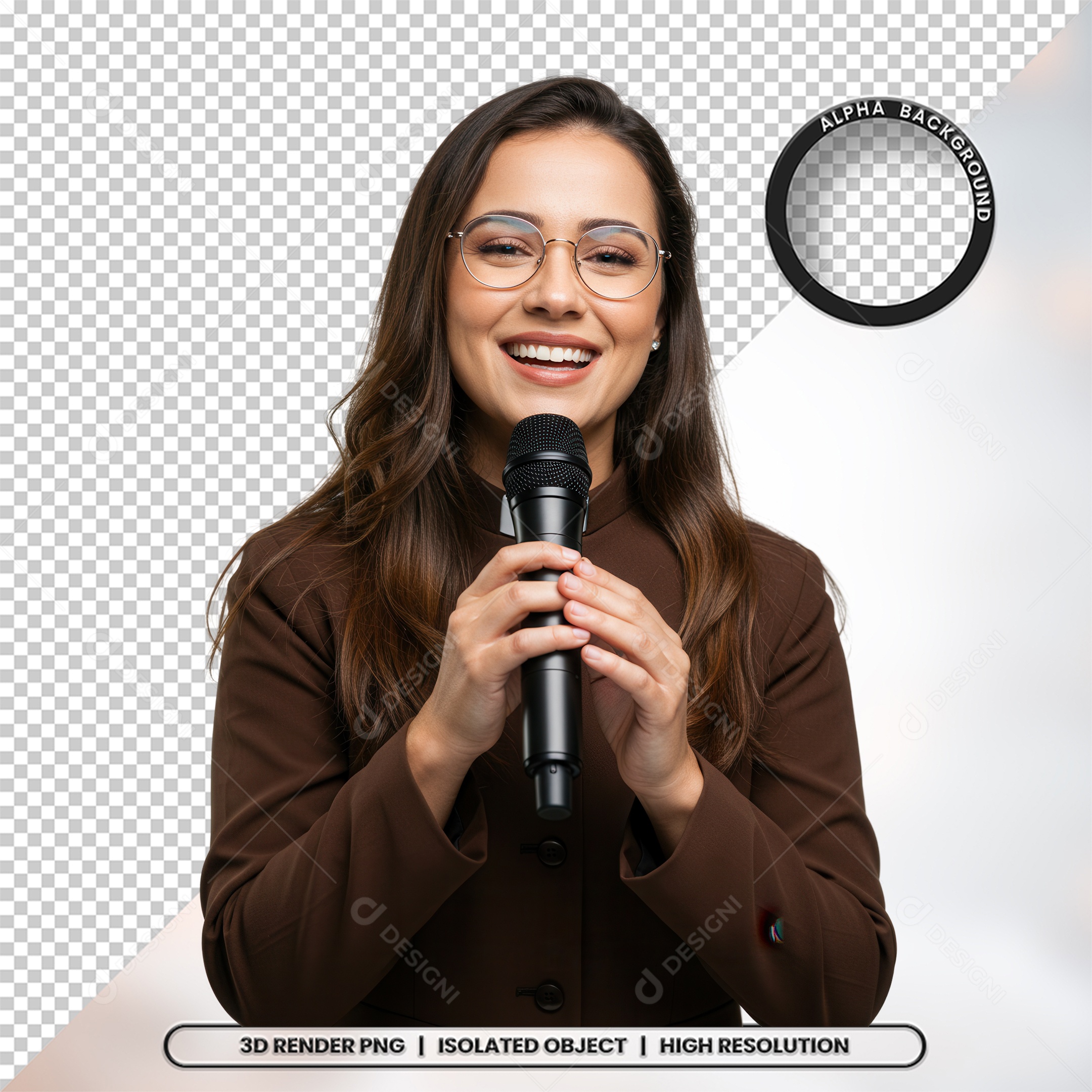 Personagem Pastora de Igreja Para Composição PSD