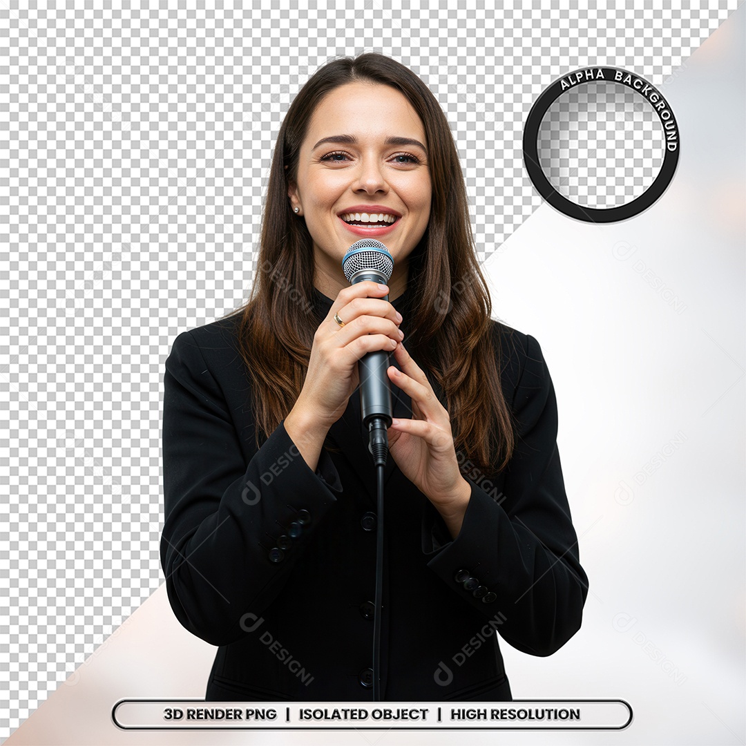 Personagem Pastora de Igreja Para Composição PSD