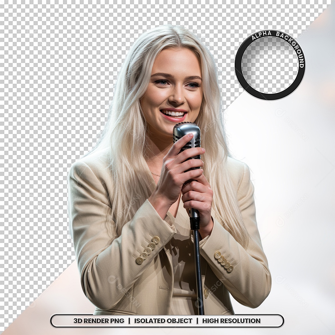 Personagem Pastora de Igreja Para Composição PSD