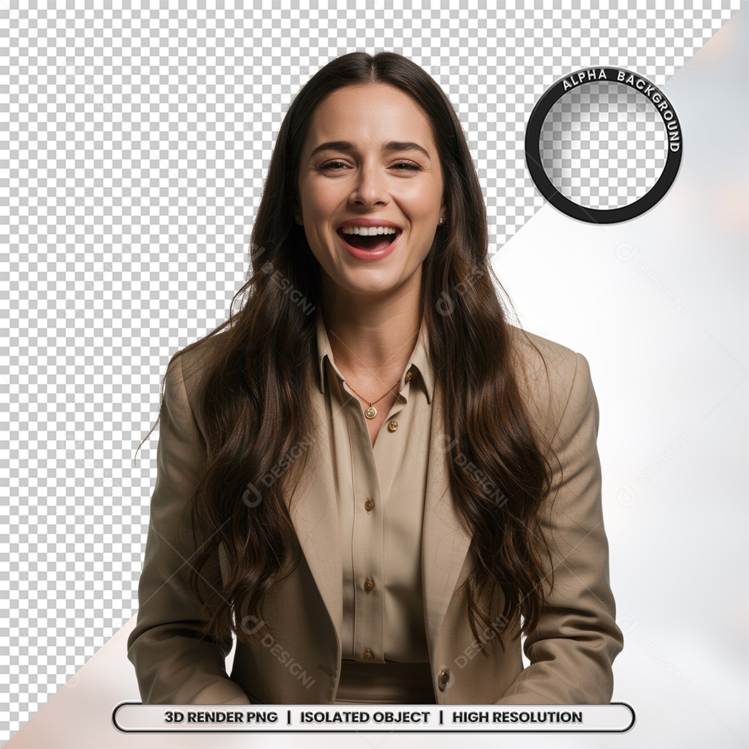 Personagem Pastora de Igreja Para Composição PSD