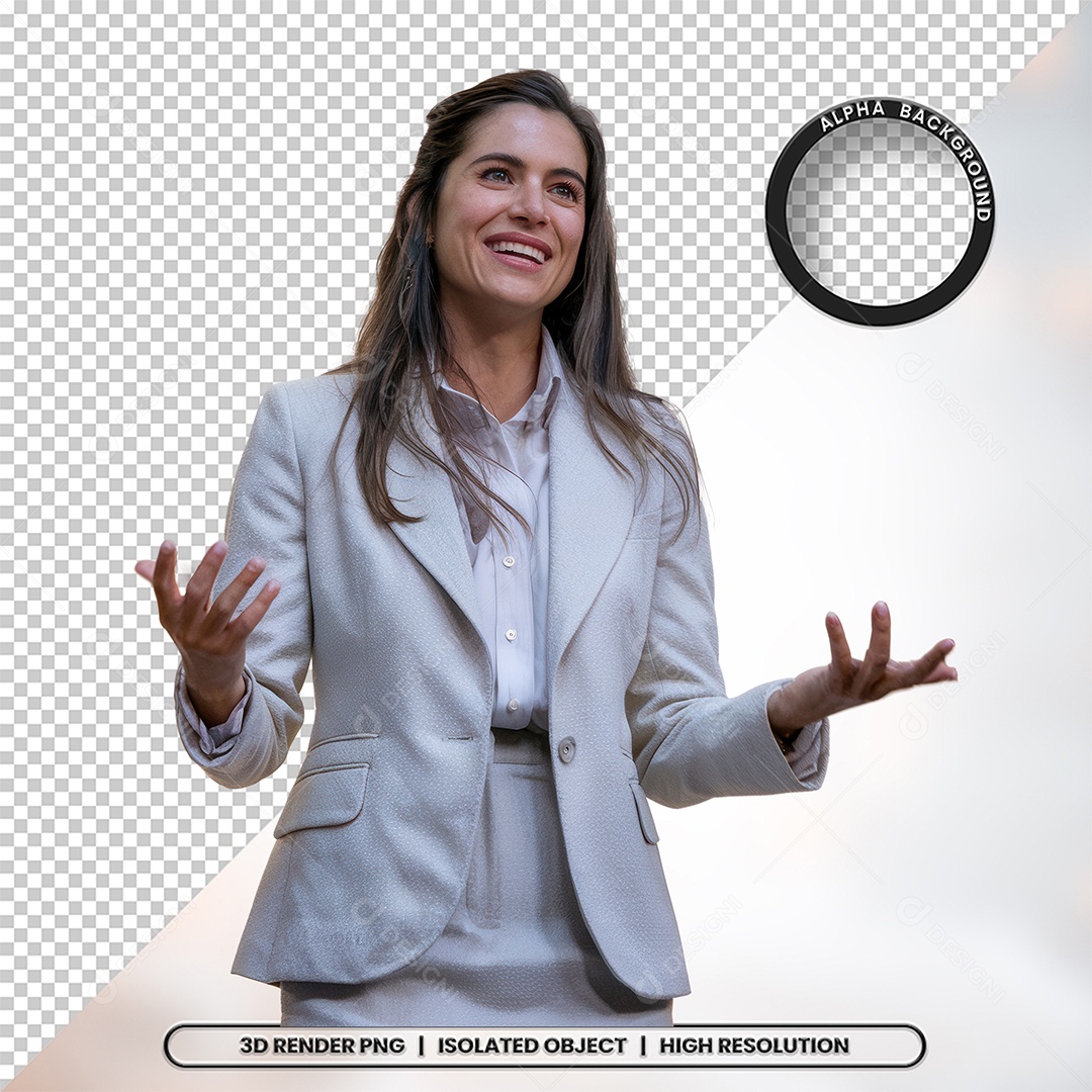 Personagem Pastora de Igreja Para Composição PSD