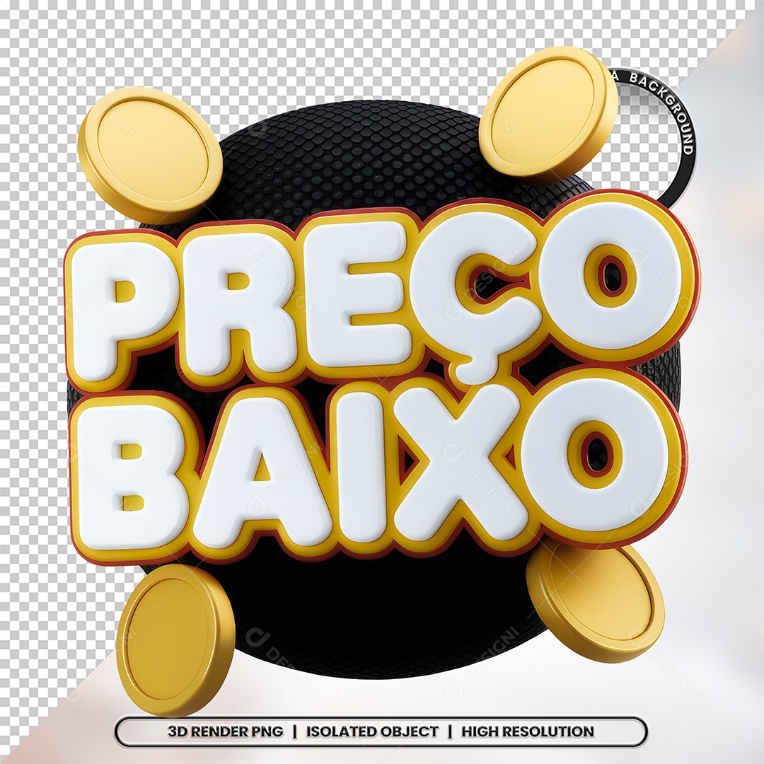 Preço Baixo Selo 3D Para Composição PSD