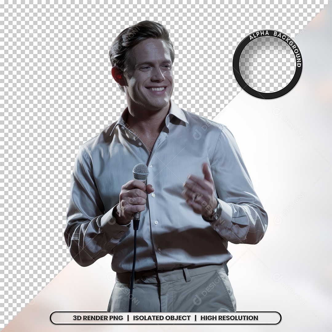 Personagem Pastor de Igreja Para Composição PSD