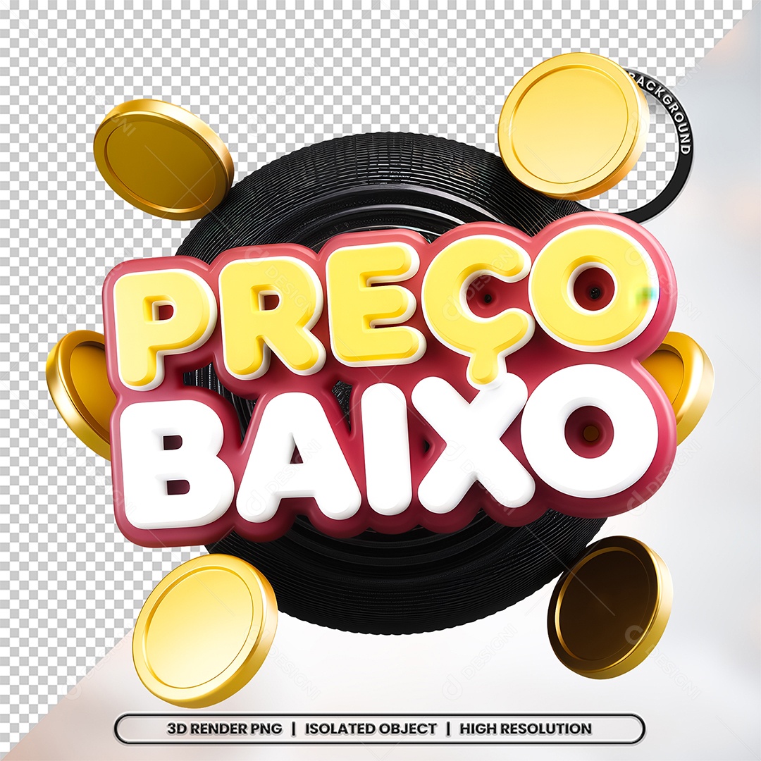 Preço Baixo Selo 3D Para Composição PSD