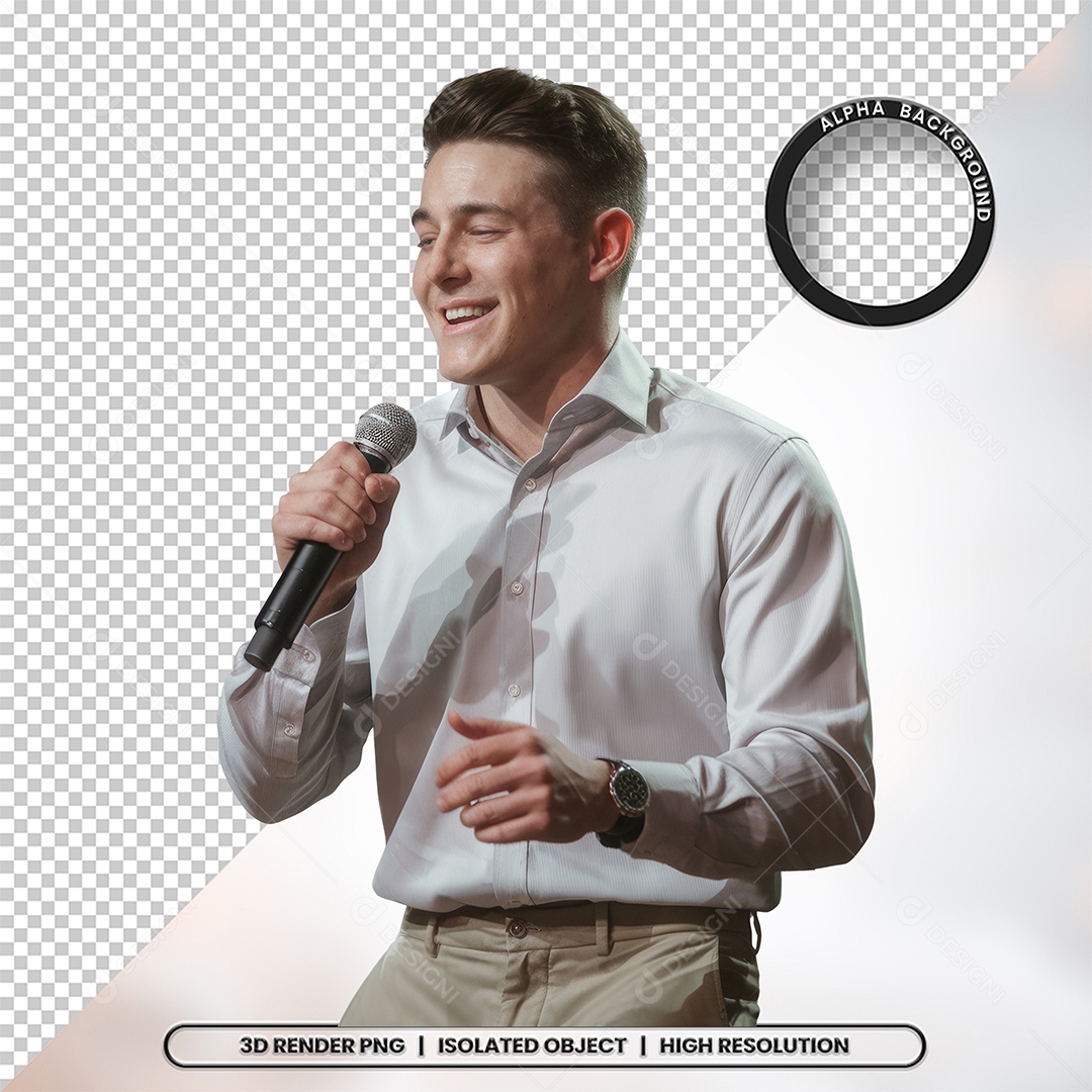 Personagem Pastor de Igreja Para Composição PSD