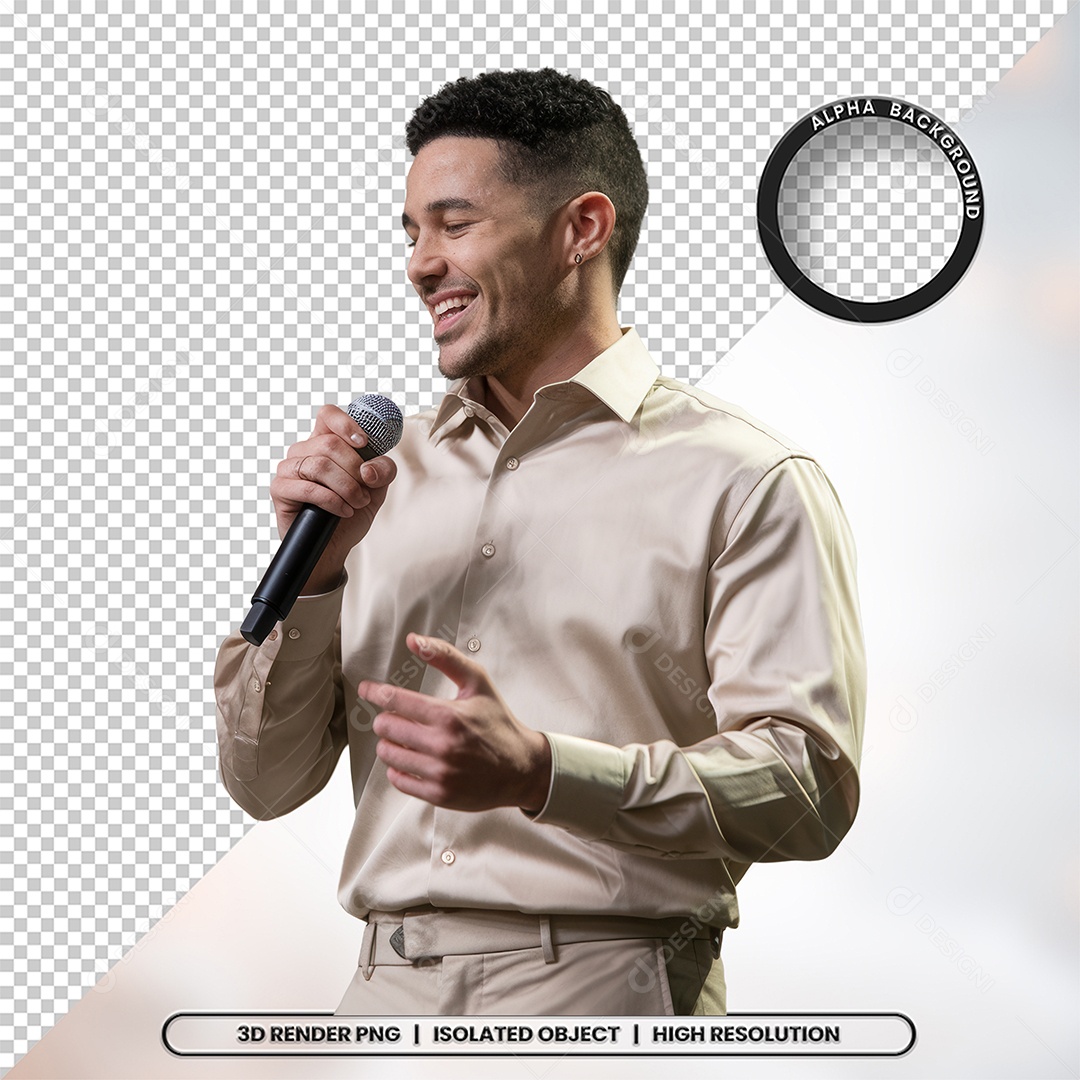 Personagem Pastor de Igreja Para Composição PSD