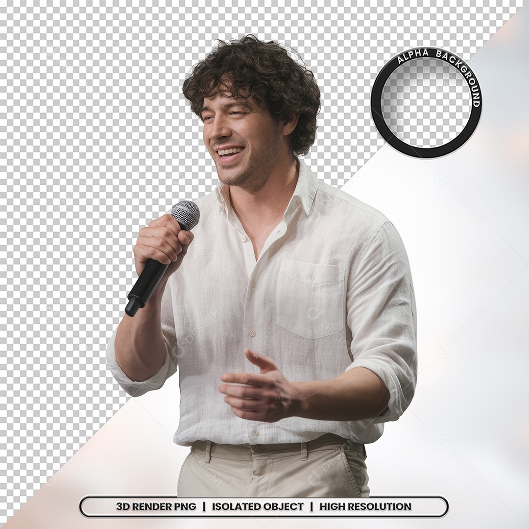 Personagem Pastor de Igreja Para Composição PSD