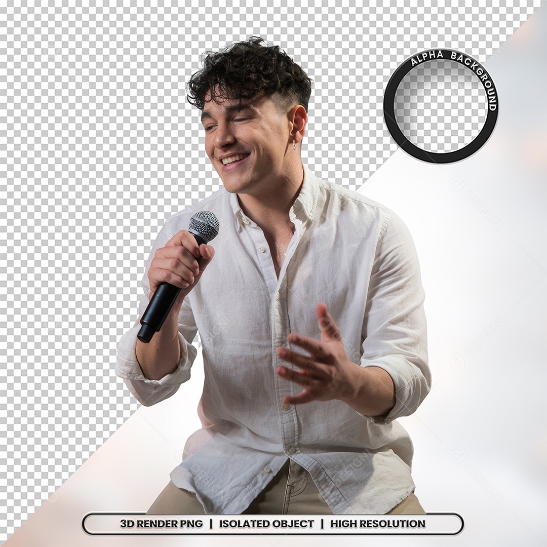 Personagem Pastor de Igreja Para Composição PSD