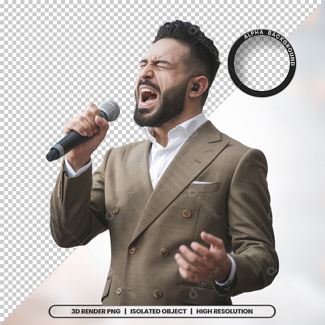 Personagem Pastor de Igreja Para Composição PSD