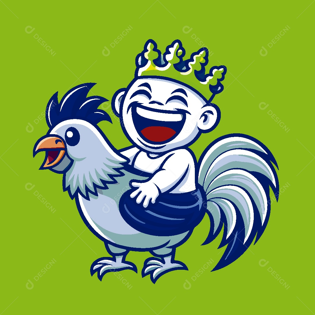 Mascote Pássaro Ilustração Vetor EPS