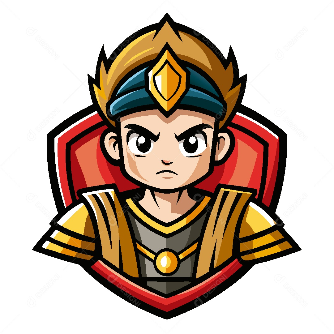 Personagem Rei Ilustração Vetor EPS