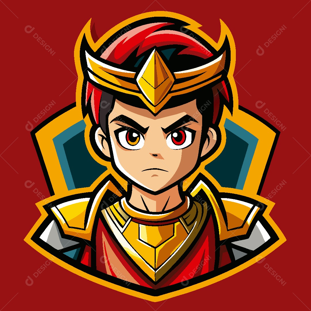 Personagem Rei Ilustração Vetor EPS