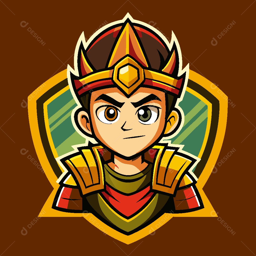 Personagem Rei Ilustração Vetor EPS