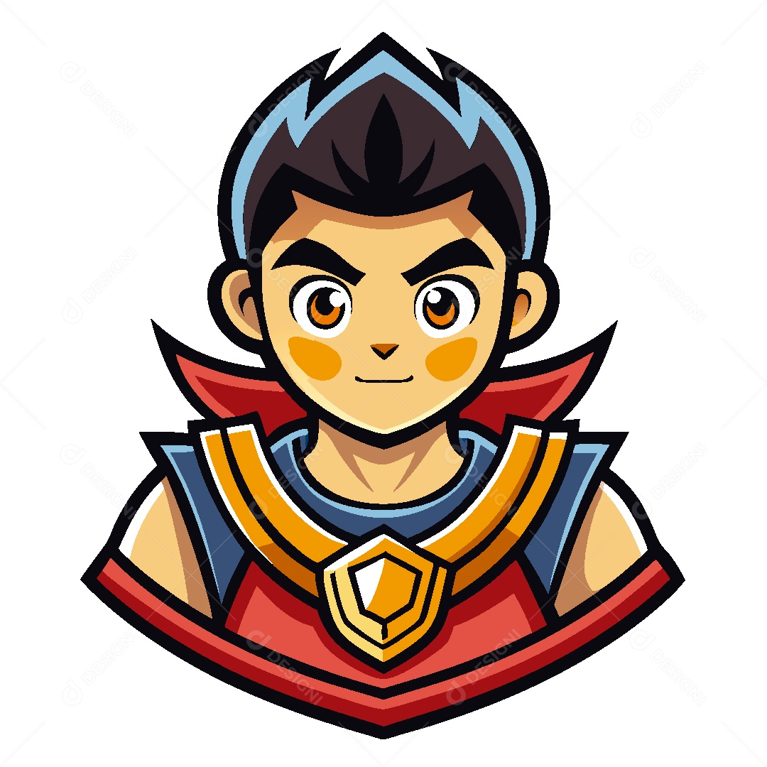 Personagem Herói Vetor EPS