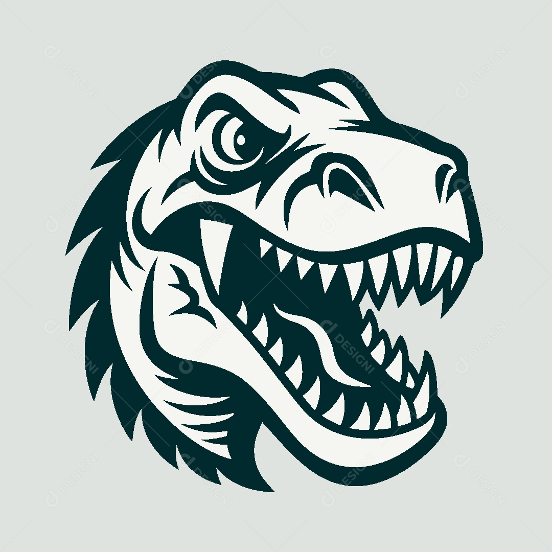 Modelo de Logo de Dinossauro Vetor EPS