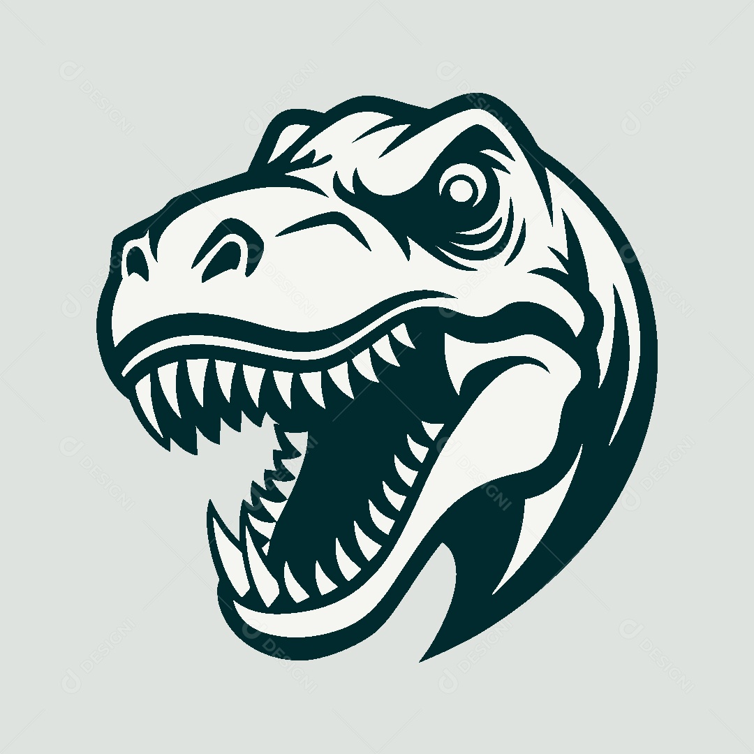 Modelo de Logo de Dinossauro Vetor EPS