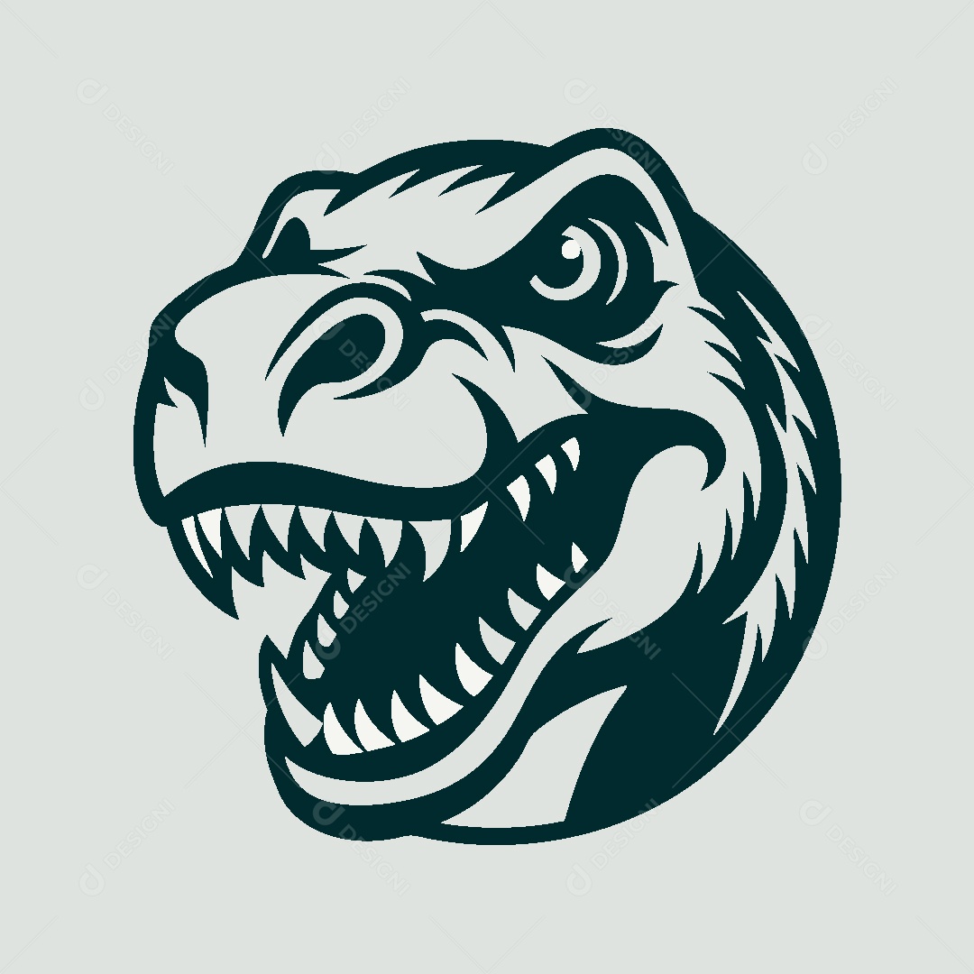 Modelo de Logo de Dinossauro Vetor EPS