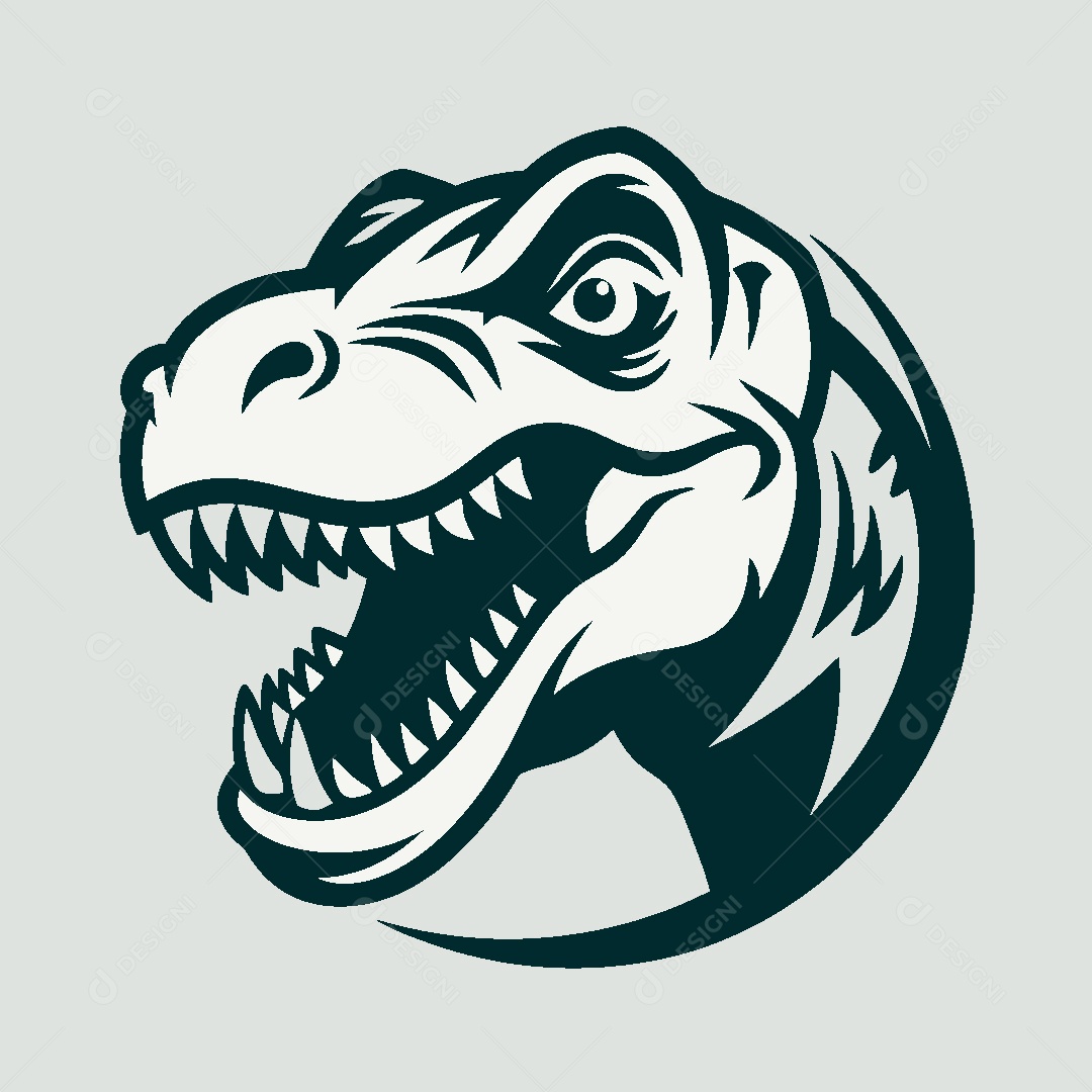 Modelo de Logo de Dinossauro Vetor EPS