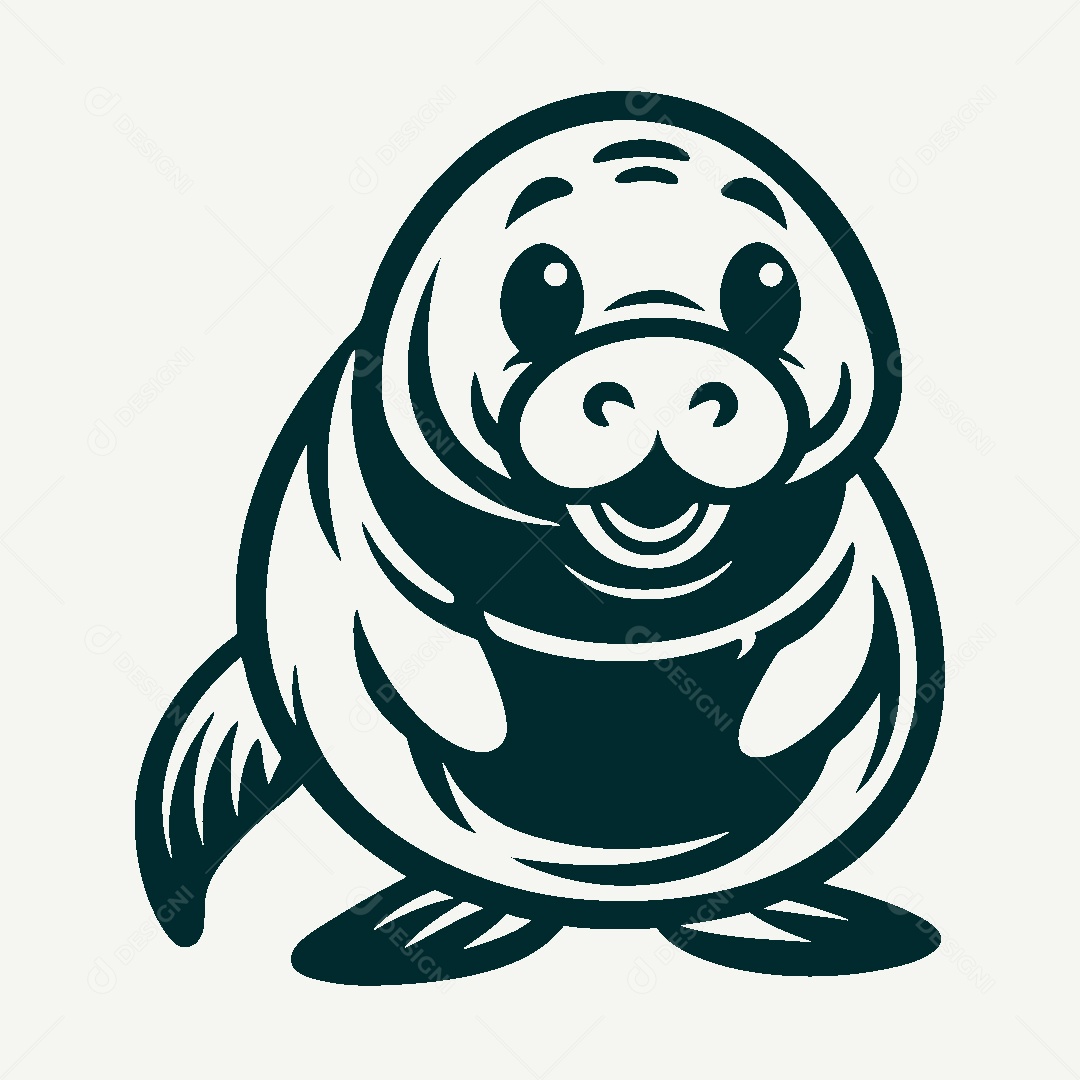 Modelo de Logo de Foca Vetor EPS