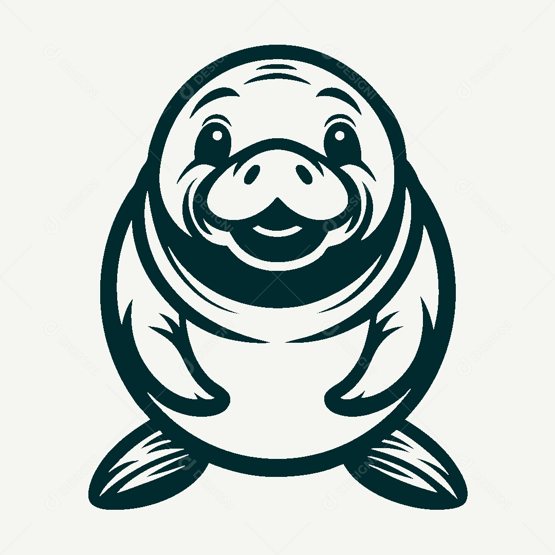 Modelo de Logo de Focas Vetor EPS